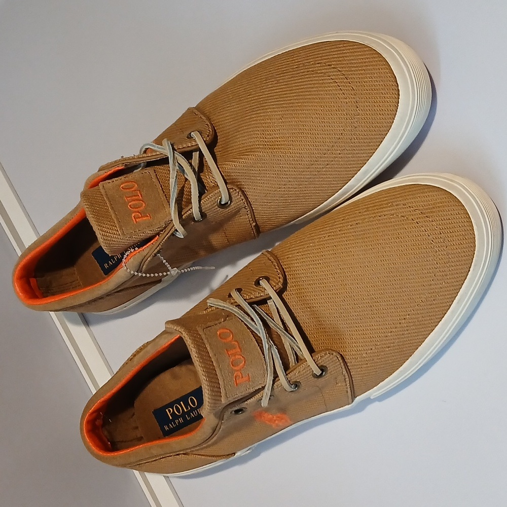 Polo by Ralph Lauren Men's Tan and Orange Casual Shoes